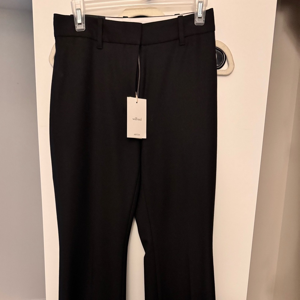 Aritzia Wilfred Black Wide Leg Pants
